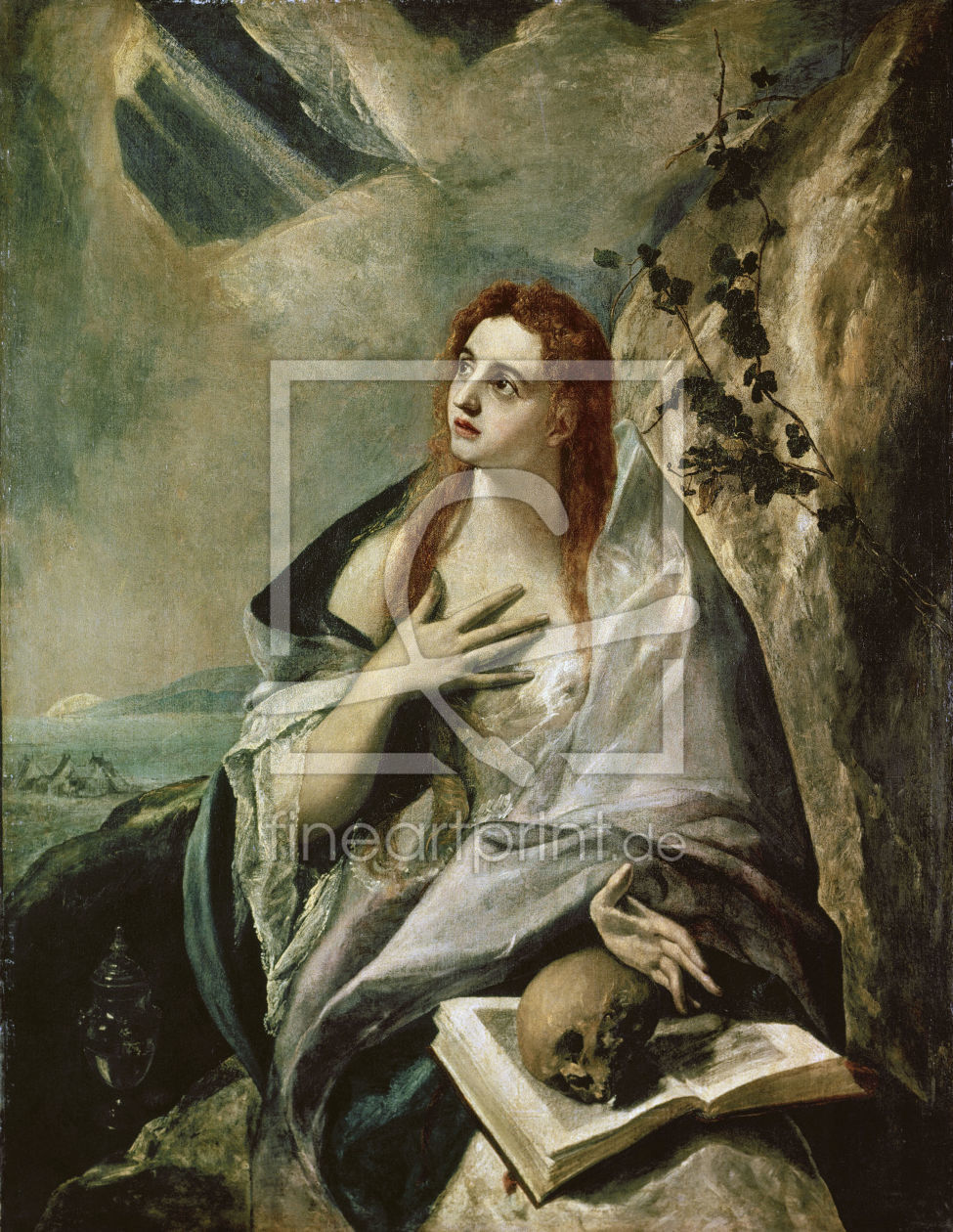 Bild-Nr.: 30000848 El Greco / Magdalene doing Penance erstellt von Greco, El (Domenikos Theotokopoulos)