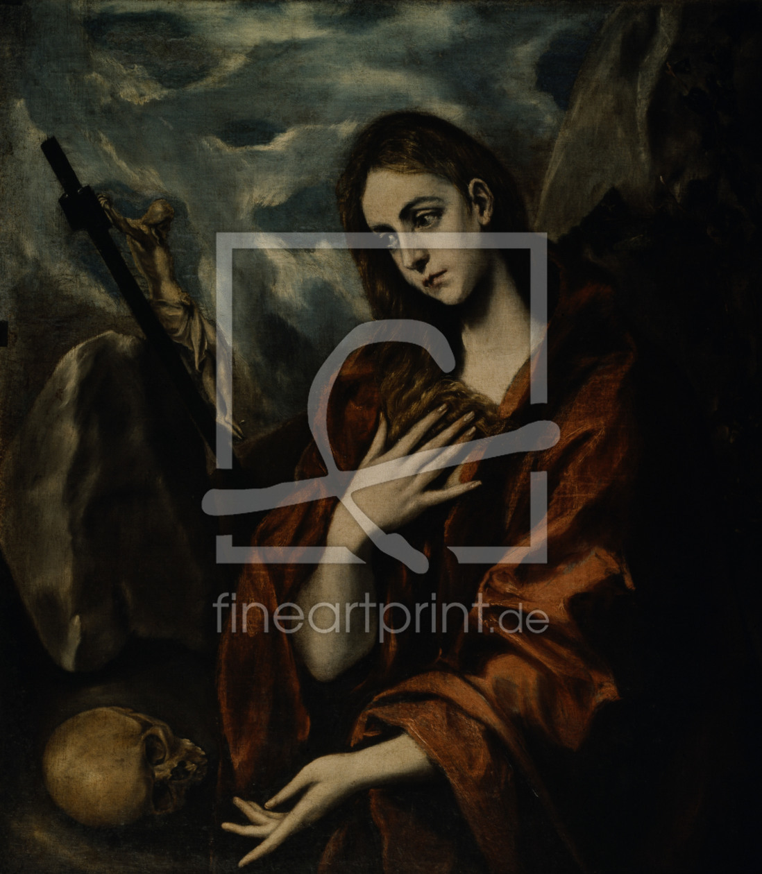 Bild-Nr.: 30000850 El Greco / Repentant Mary Magdalene erstellt von Greco, El (Domenikos Theotokopoulos)