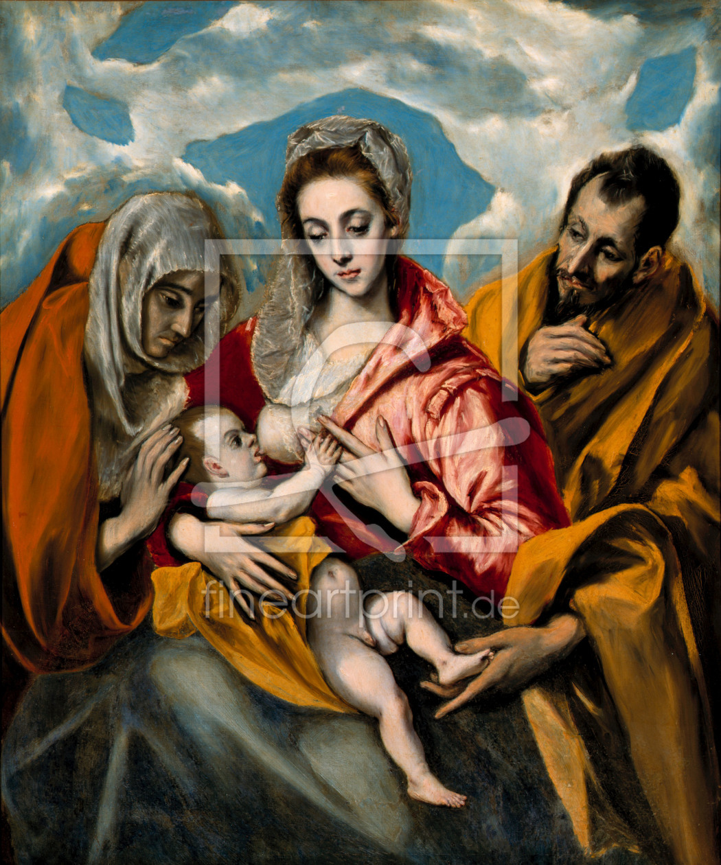 Bild-Nr.: 30000860 Holy Family / El Greco / c.1595 erstellt von Greco, El (Domenikos Theotokopoulos)