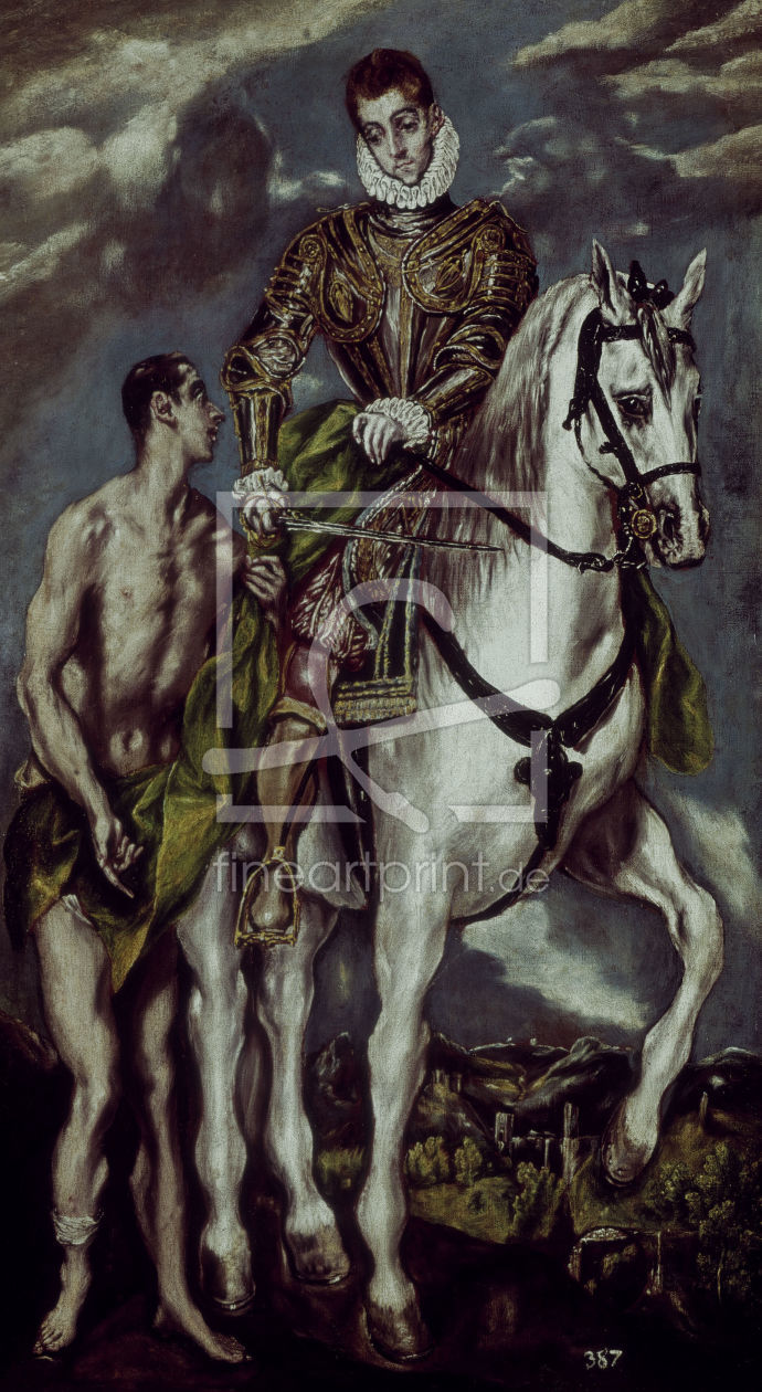 Bild-Nr.: 30000876 El Greco / St. Martin and the beggar erstellt von Greco, El (Domenikos Theotokopoulos)