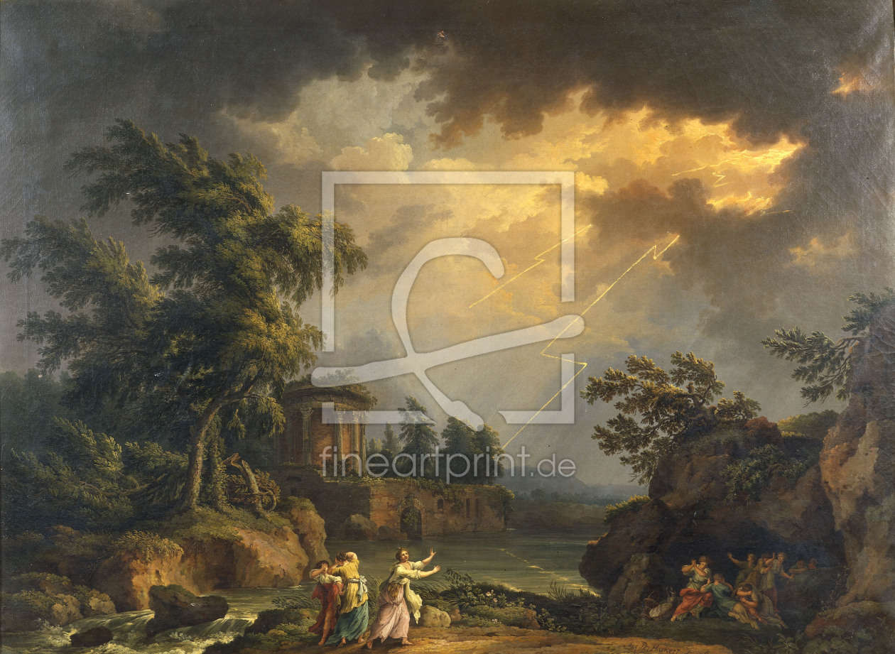 Bild-Nr.: 30000966 Hackert,ideal landscape during storm1767 erstellt von Hackert, Philipp