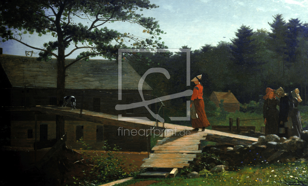 Bild-Nr.: 30001054 Winslow Homer / Morning Bells / c.1866 erstellt von Homer, Winslow