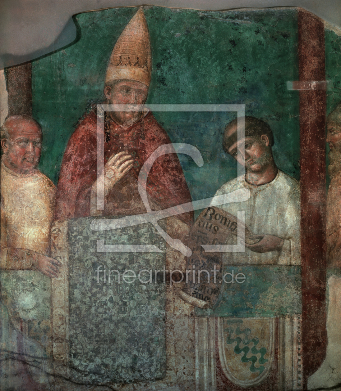 Bild-Nr.: 30001094 Pope Boniface VIII / Fresco Giotto /1300 erstellt von Giotto di Bondone