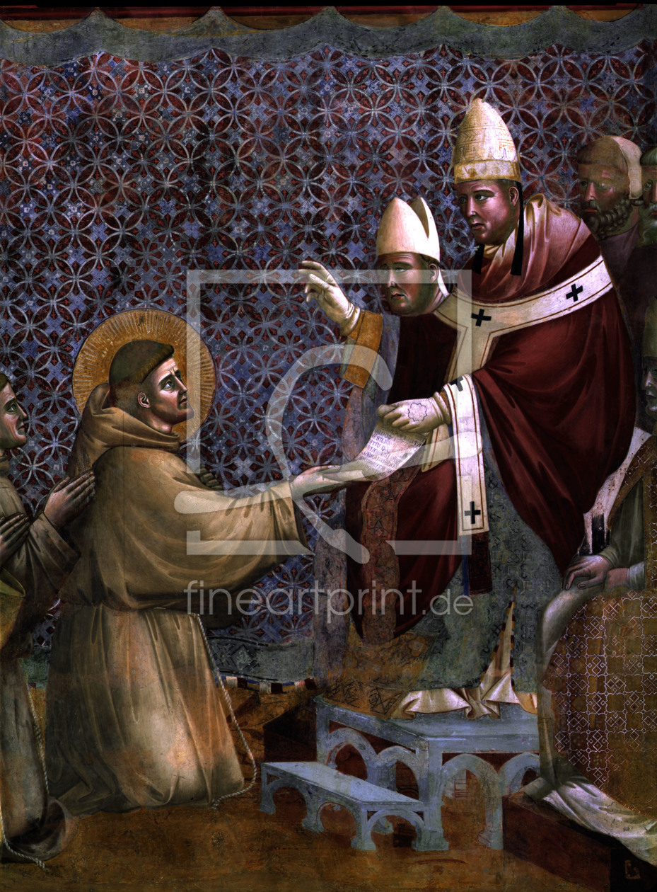 Bild-Nr.: 30001112 Giotto/ Recognition of St. Francis' rule erstellt von Giotto di Bondone