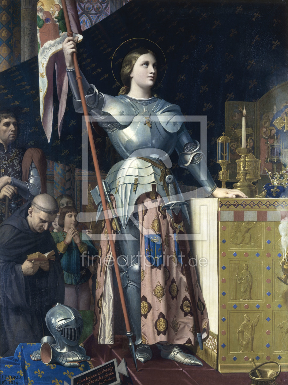 Bild-Nr.: 30001124 Jeanne d'Arc / Ingres / 1854 erstellt von Ingres, Jean-Auguste-Dominique