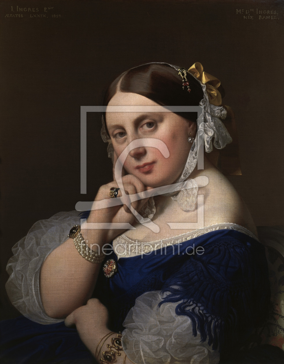 Bild-Nr.: 30001130 Ingres / Madame Ingres / Painting / 1859 erstellt von Ingres, Jean-Auguste-Dominique