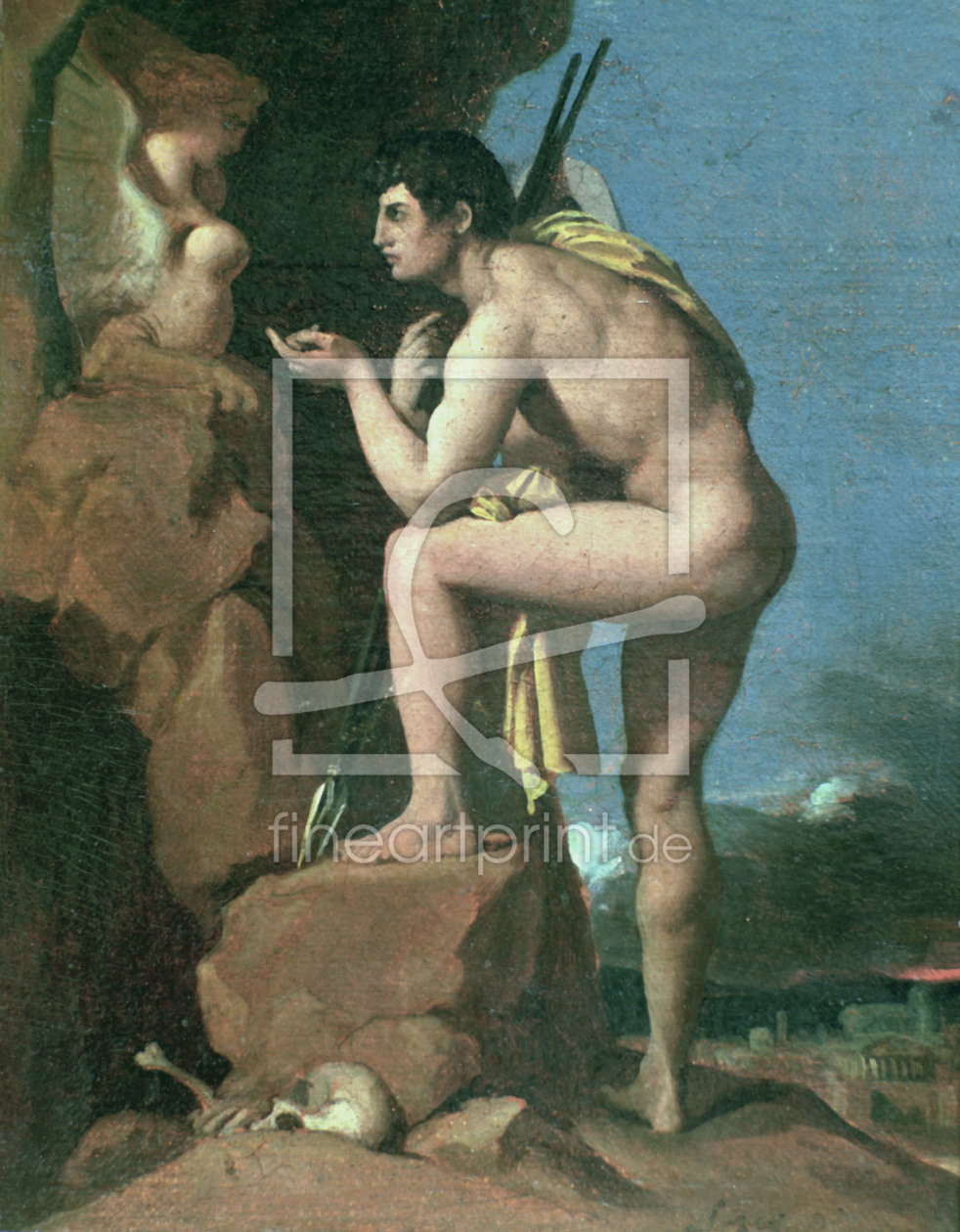 Bild-Nr.: 30001160 J.A.D.Ingres, Ödipus und die Sphinx erstellt von Ingres, Jean-Auguste-Dominique