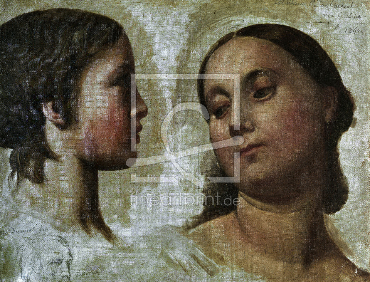 Bild-Nr.: 30001168 Ingres / Madame Lauréal / Portrait study erstellt von Ingres, Jean-Auguste-Dominique