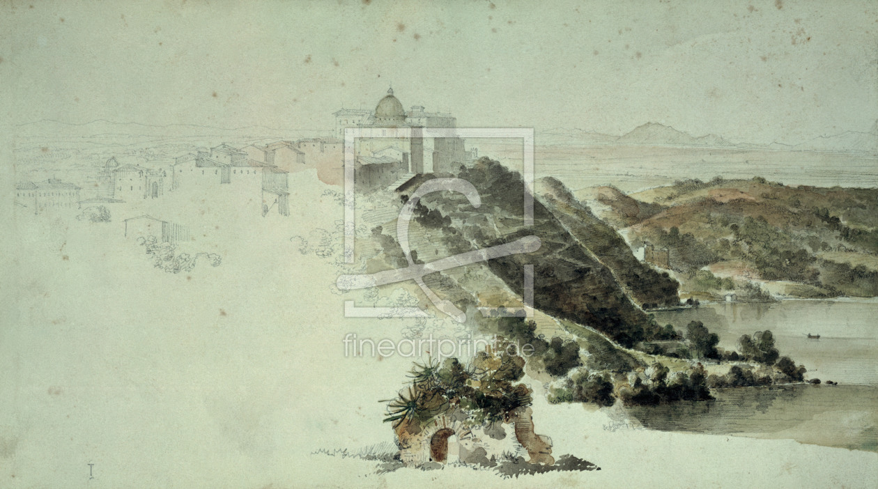 Bild-Nr.: 30001196 Castel Gandolfo / Ingres / Drawing erstellt von Ingres, Jean-Auguste-Dominique