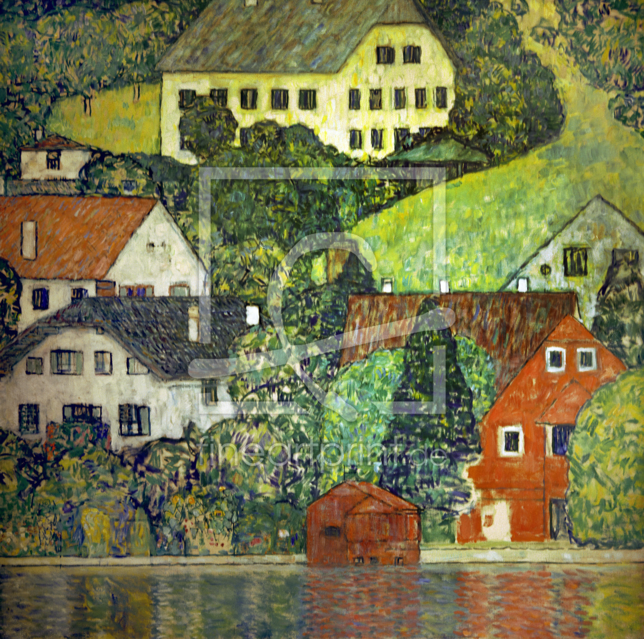 Bild-Nr.: 30001212 Gustav Klimt / Houses in Unterach / 1916 erstellt von Klimt, Gustav