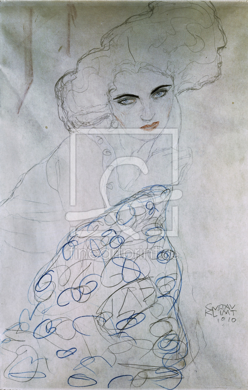 Bild-Nr.: 30001268 G.Klimt/ Study for Portrait of Lady/1910 erstellt von Klimt, Gustav