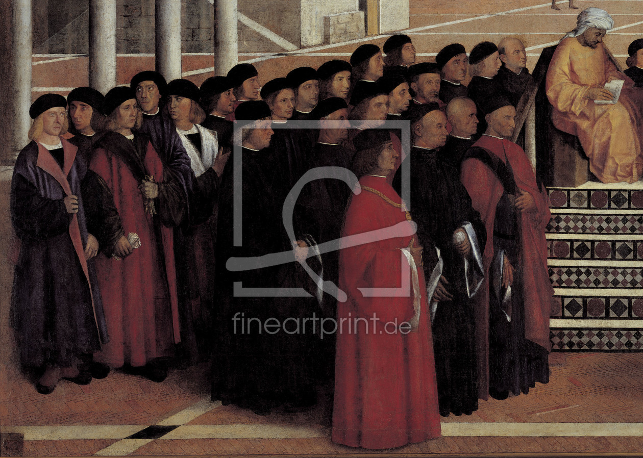 Bild-Nr.: 30001290 G.Bellini /Sermon of St.Mark, Patricians erstellt von Bellini, Giovanni