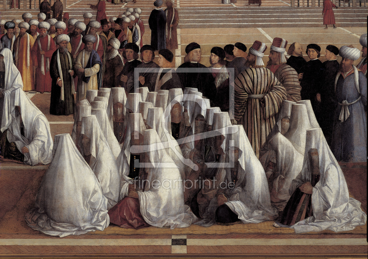 Bild-Nr.: 30001342 G.Bellini /Sermon of St.Mark, Detail erstellt von Bellini, Giovanni