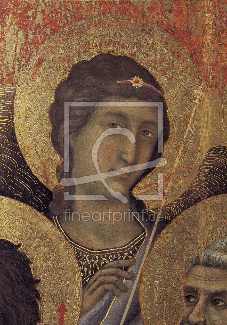 Bild-Nr.: 30001386 Duccio / Maestà, Angel / Paint./ 1308 erstellt von Duccio (di Buoninsegna)