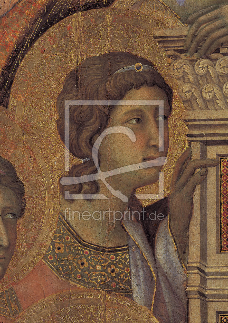 Bild-Nr.: 30001388 Duccio / Maestà, Angel / Paint./ 1308 erstellt von Duccio (di Buoninsegna)