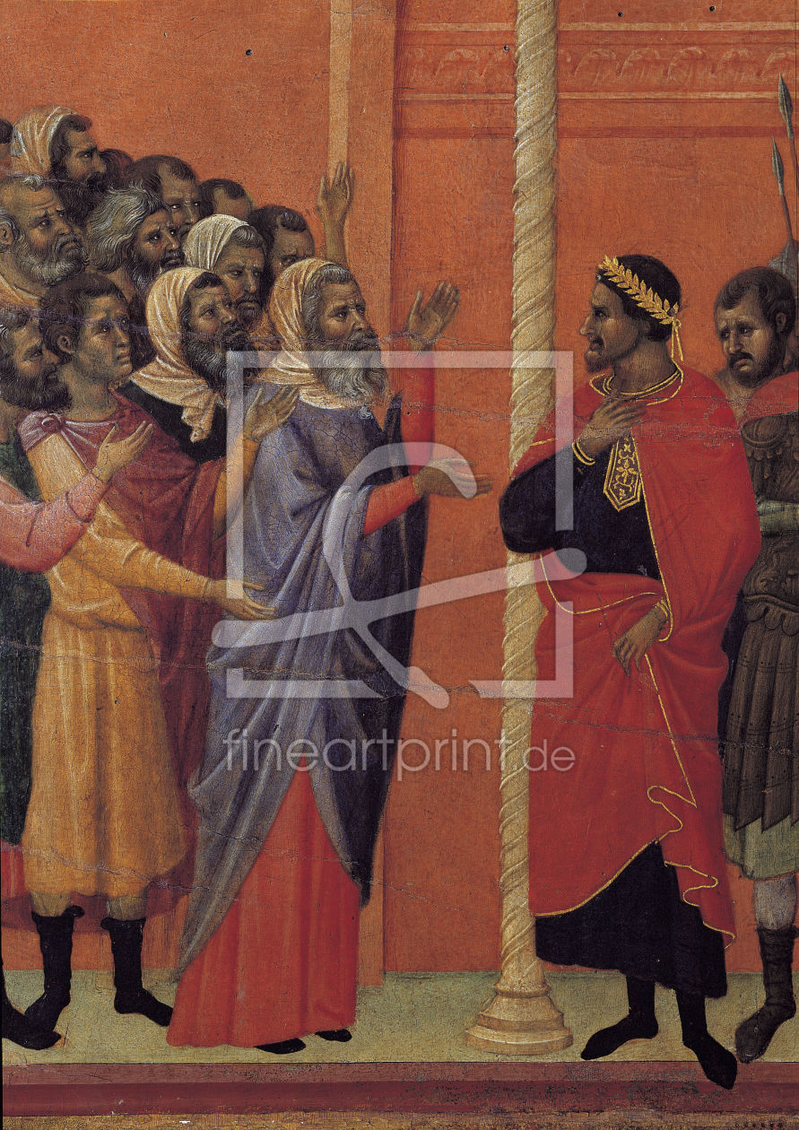 Bild-Nr.: 30001412 Duccio / Christ Handed over to Pilate erstellt von Duccio (di Buoninsegna)