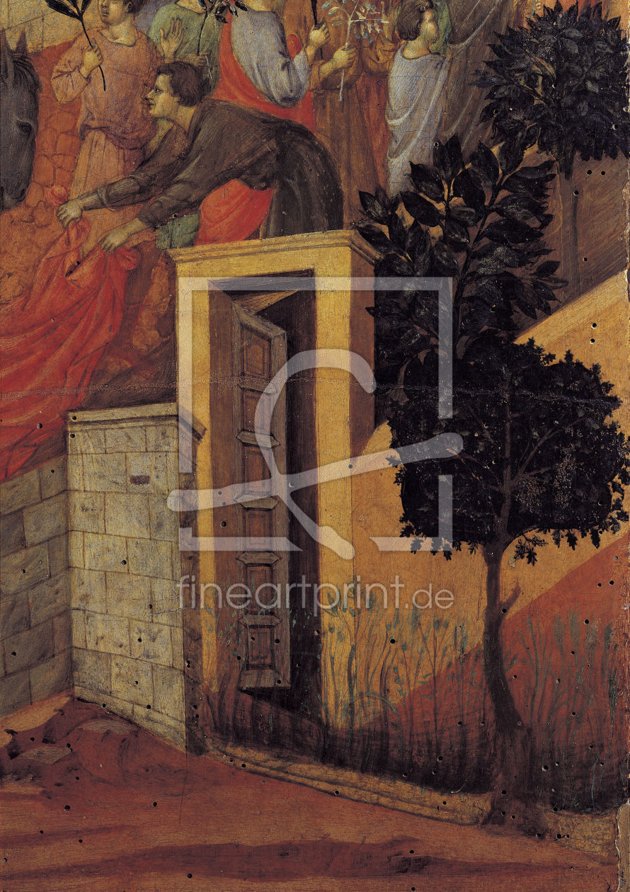 Bild-Nr.: 30001424 Duccio / Entry into Jerusalem, Detail erstellt von Duccio (di Buoninsegna)