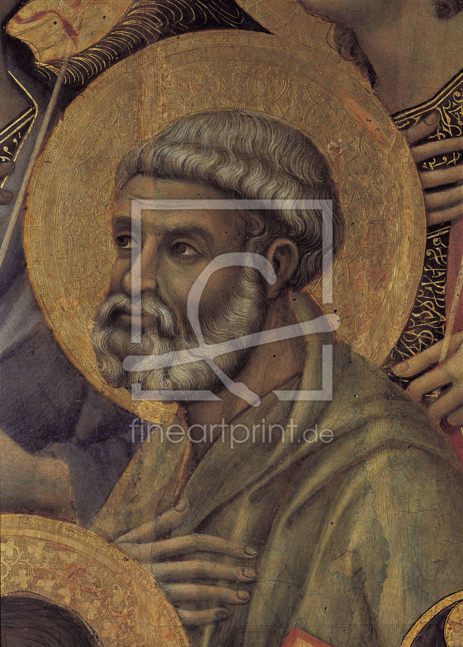 Bild-Nr.: 30001434 Duccio / Maestà, Peter / Paint./ c.1308 erstellt von Duccio (di Buoninsegna)