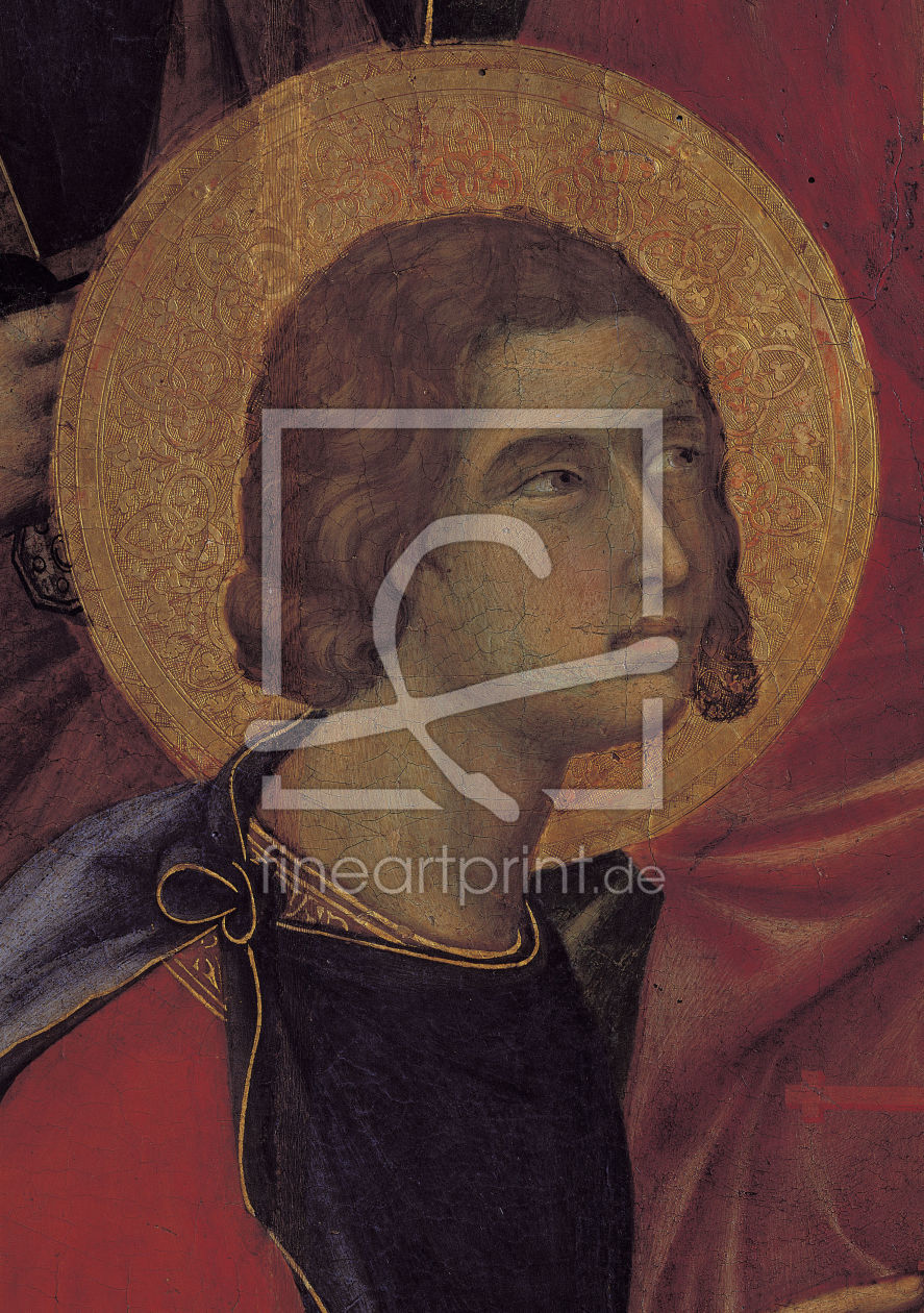 Bild-Nr.: 30001452 Duccio, Maestà, Head of Ansanus / C14 erstellt von Duccio (di Buoninsegna)
