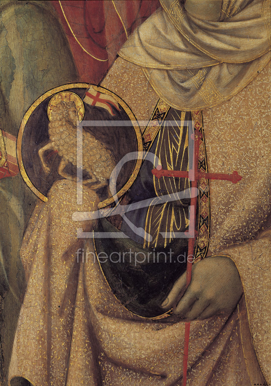 Bild-Nr.: 30001456 Duccio / Maestà, St.Agnes / Paint./ C14 erstellt von Duccio (di Buoninsegna)