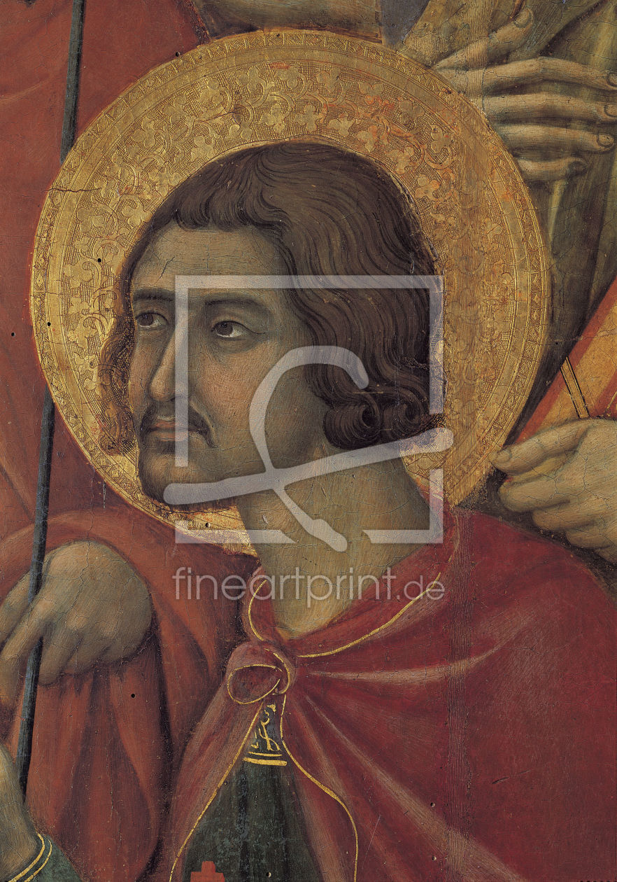 Bild-Nr.: 30001462 Duccio / Maestà, St.Victor /Paint./ C14 erstellt von Duccio (di Buoninsegna)