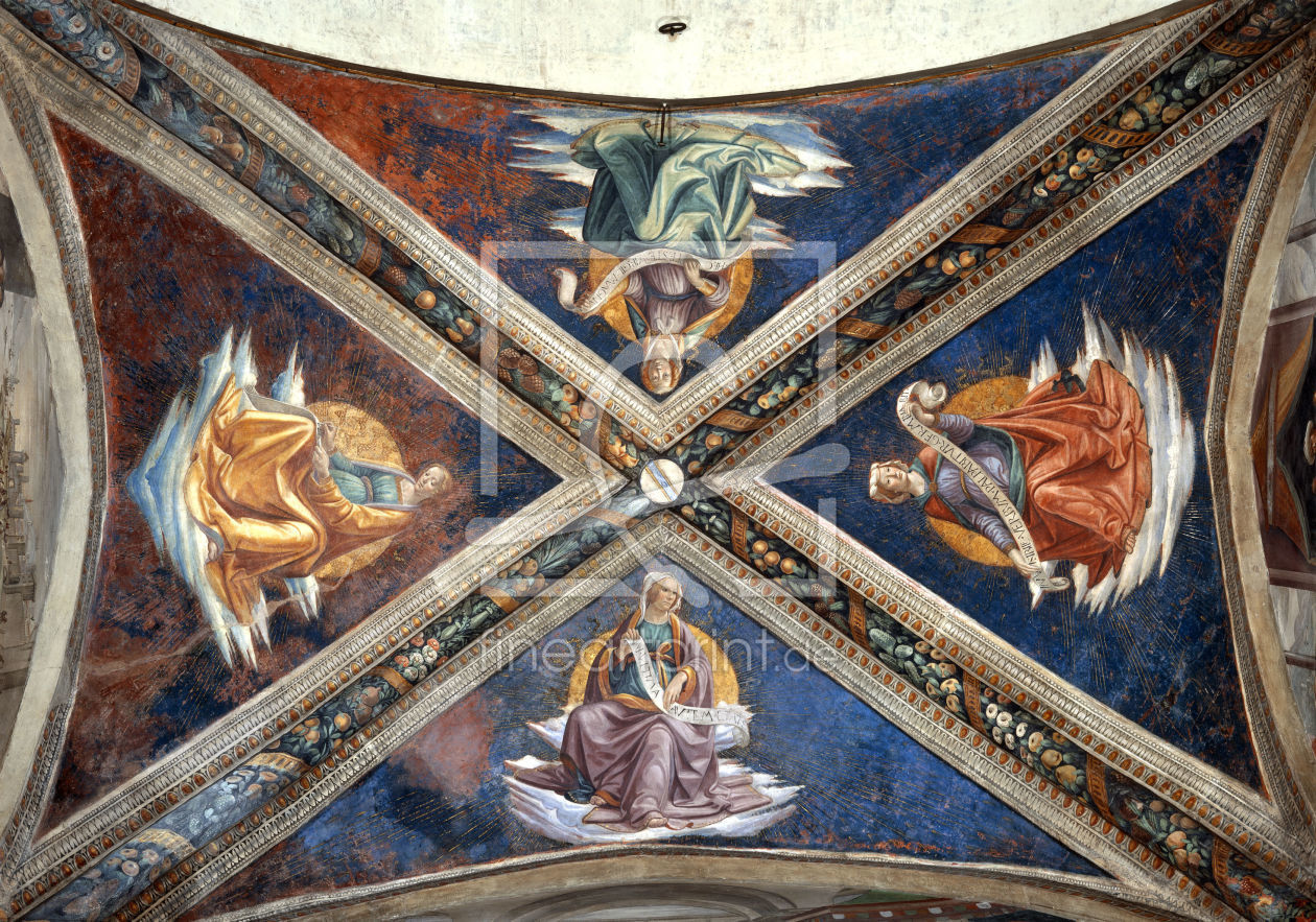Bild-Nr.: 30001468 D.Ghirlandaio / Four Sibyls /Fresco/ C15 erstellt von Ghirlandaio Domenico (Domenico Tommaso Bigordi)