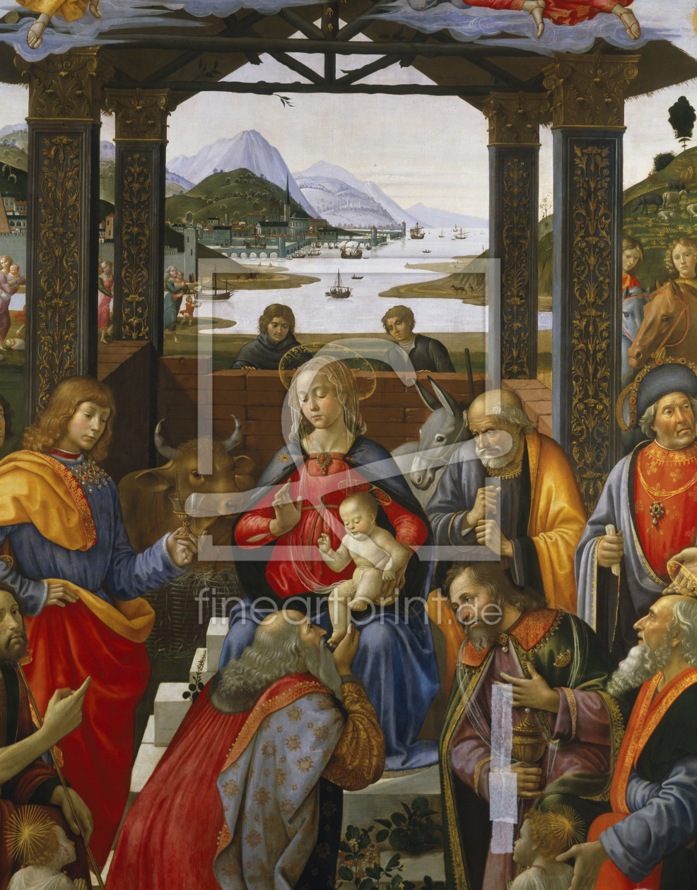 Bild-Nr.: 30001484 D.Ghirlandaio, Adoration of the Magi erstellt von Ghirlandaio Domenico (Domenico Tommaso Bigordi)