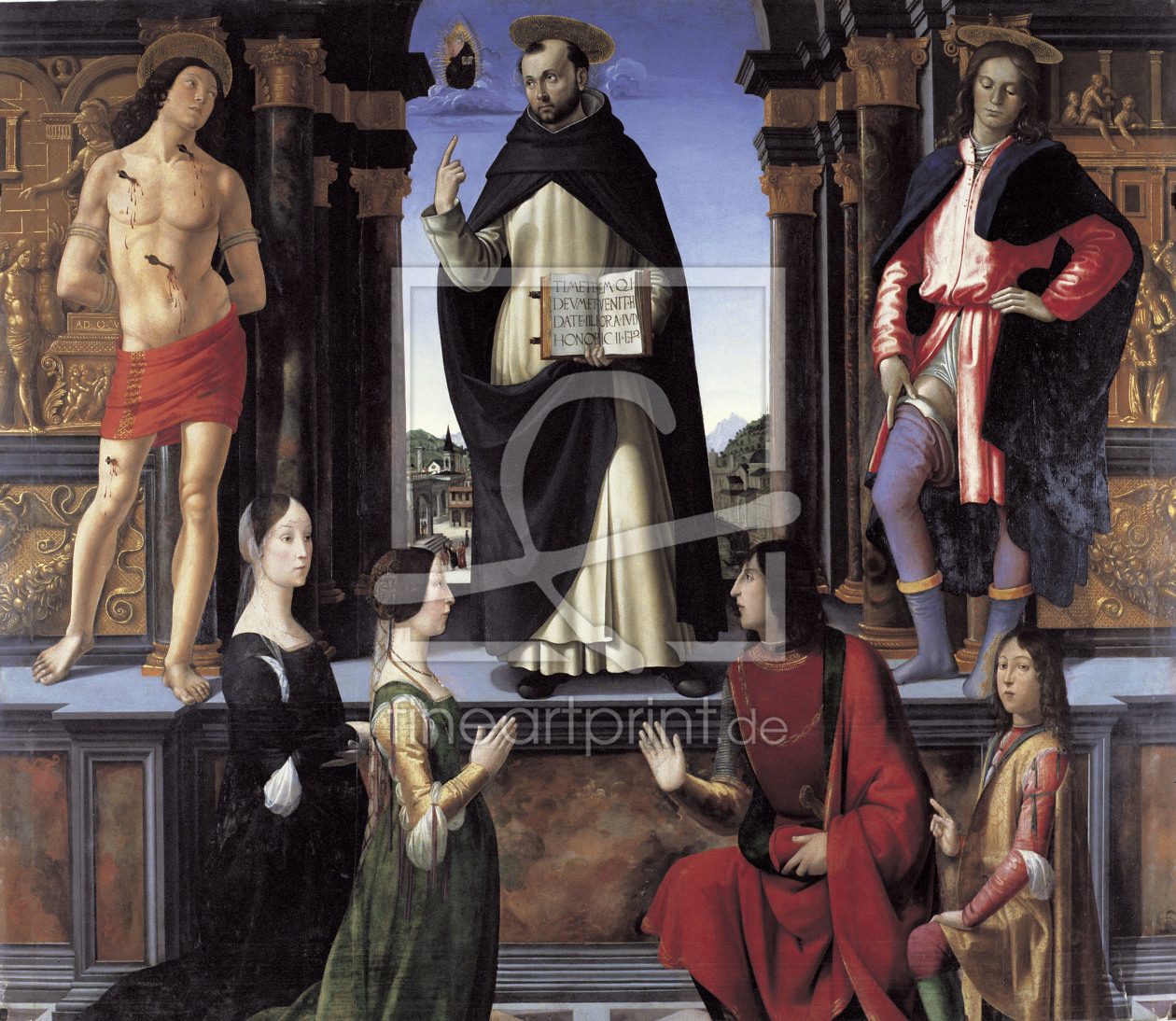 Bild-Nr.: 30001492 D.Ghirlandaio /St.Vincent Ferrer.../Ptg. erstellt von Ghirlandaio Domenico (Domenico Tommaso Bigordi)