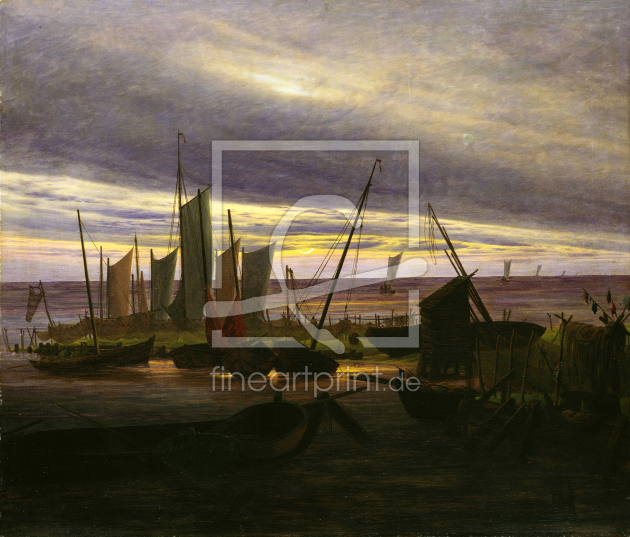 Bild-Nr.: 30001600 Friedrich / Ships in the harbour / 1828 erstellt von Friedrich, Caspar David