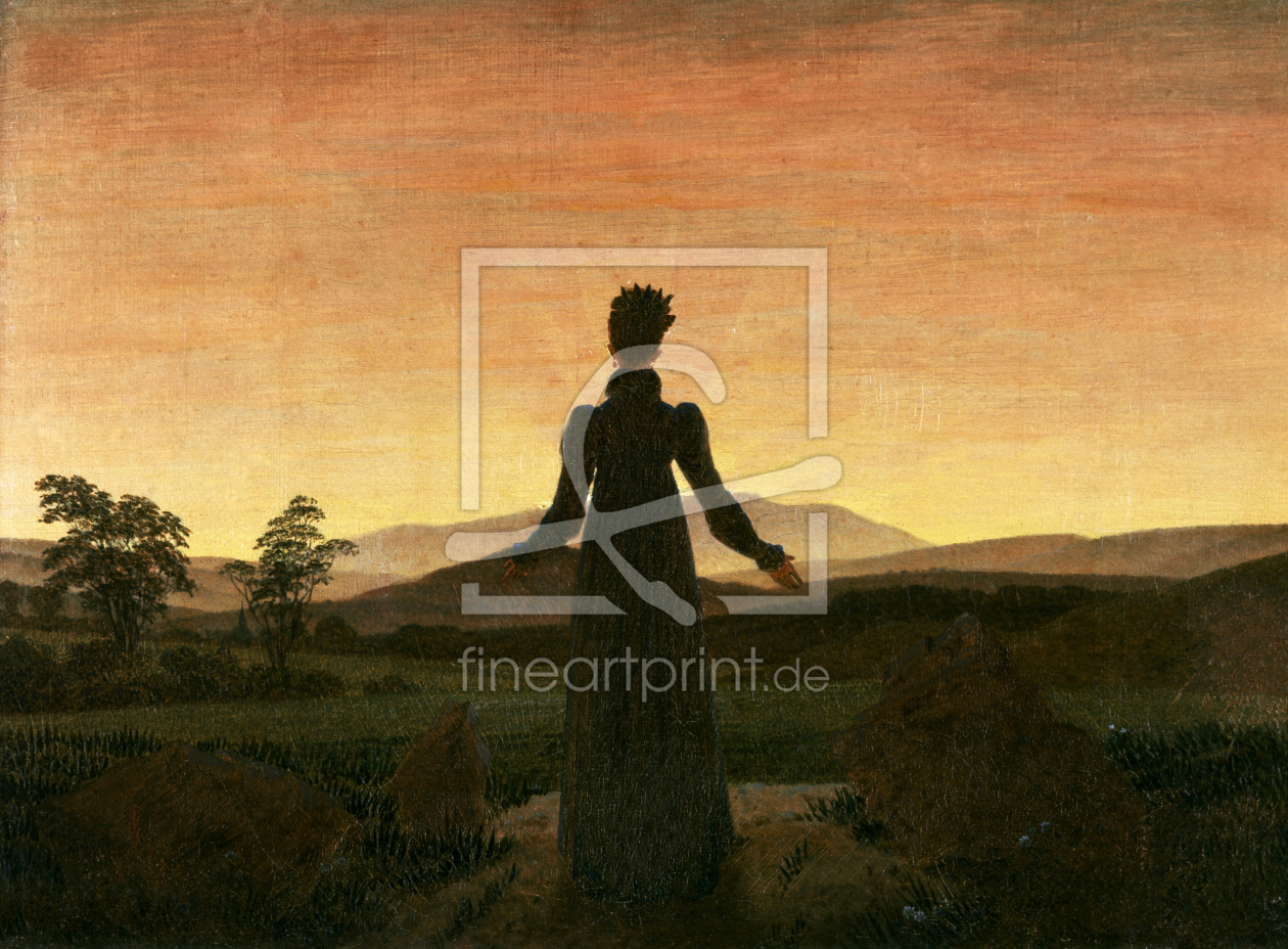 Bild-Nr.: 30001602 C.D.Friedrich / Woman in Sunset / c.1818 erstellt von Friedrich, Caspar David
