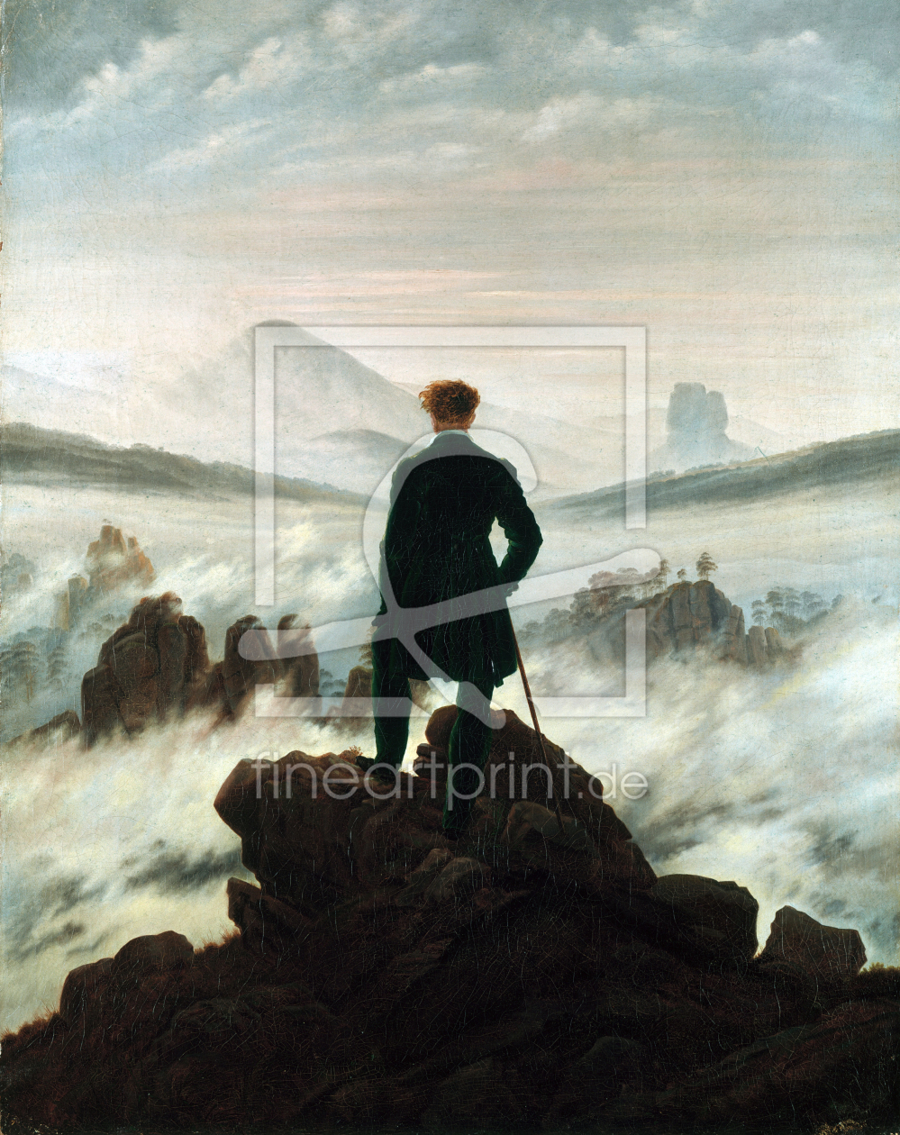 Bild-Nr.: 30001616 C.D.Friedrich / Wayfarer / c.1818 erstellt von Friedrich, Caspar David