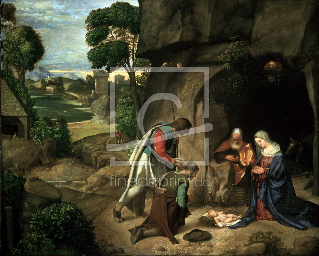 Bild-Nr.: 30001668 Giorgione / Adoration of the Shepherds erstellt von Giorgione (Giorgio da Castelfranco | Barbarelli)
