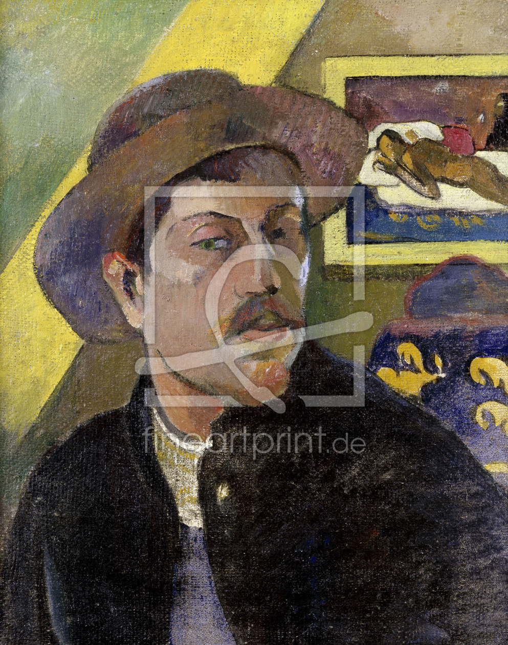 Bild-Nr.: 30001716 P.Gauguin, Self-portrait w. Manao Tupa. erstellt von Gauguin, Paul