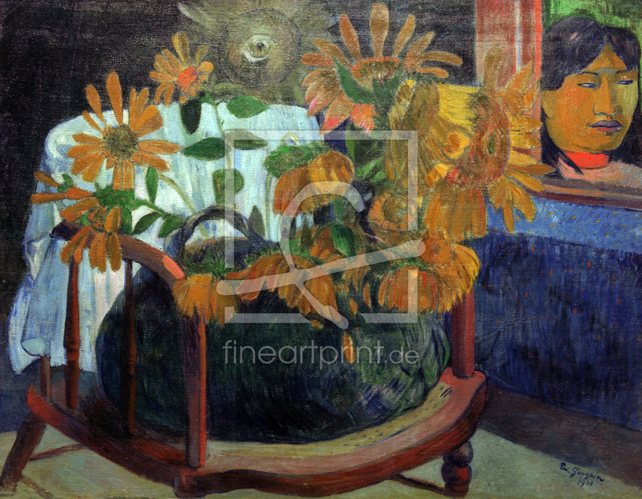 Bild-Nr.: 30001732 P.Gauguin, Sonnenblumen auf Armstuhl erstellt von Gauguin, Paul