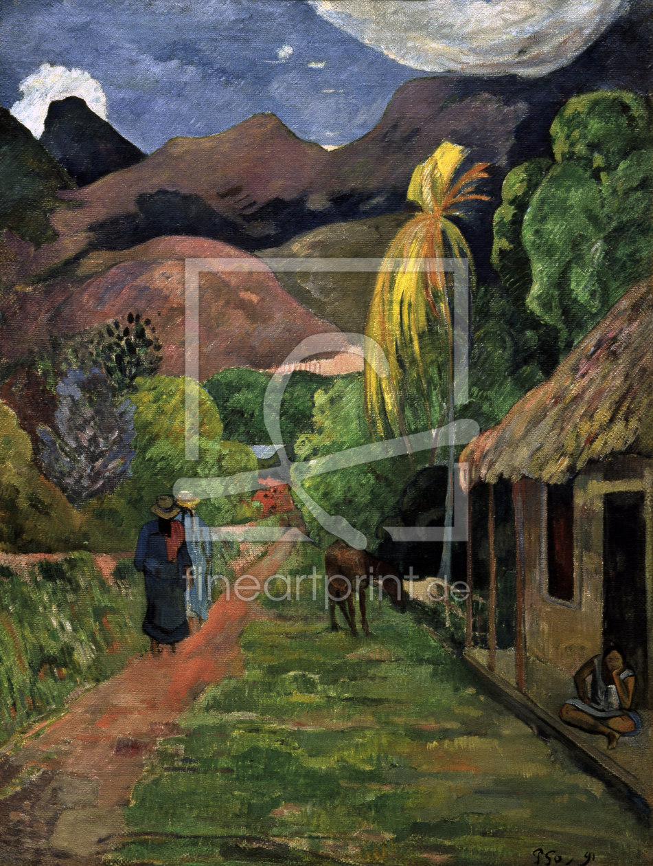 Bild-Nr.: 30001742 Gauguin / Road into the mountains / 1891 erstellt von Gauguin, Paul