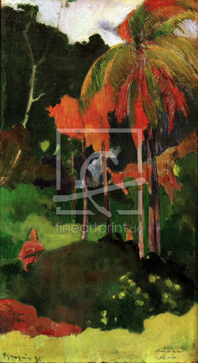 Bild-Nr.: 30001744 Gauguin / Mahana maa I / 1892 erstellt von Gauguin, Paul