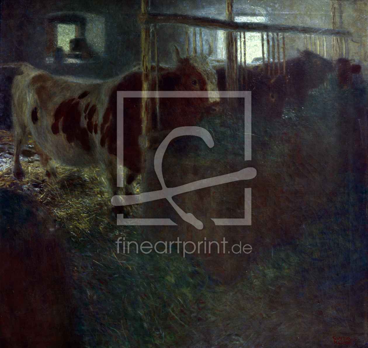 Bild-Nr.: 30001764 Gustav Klimt, Kühe im Stall erstellt von Klimt, Gustav