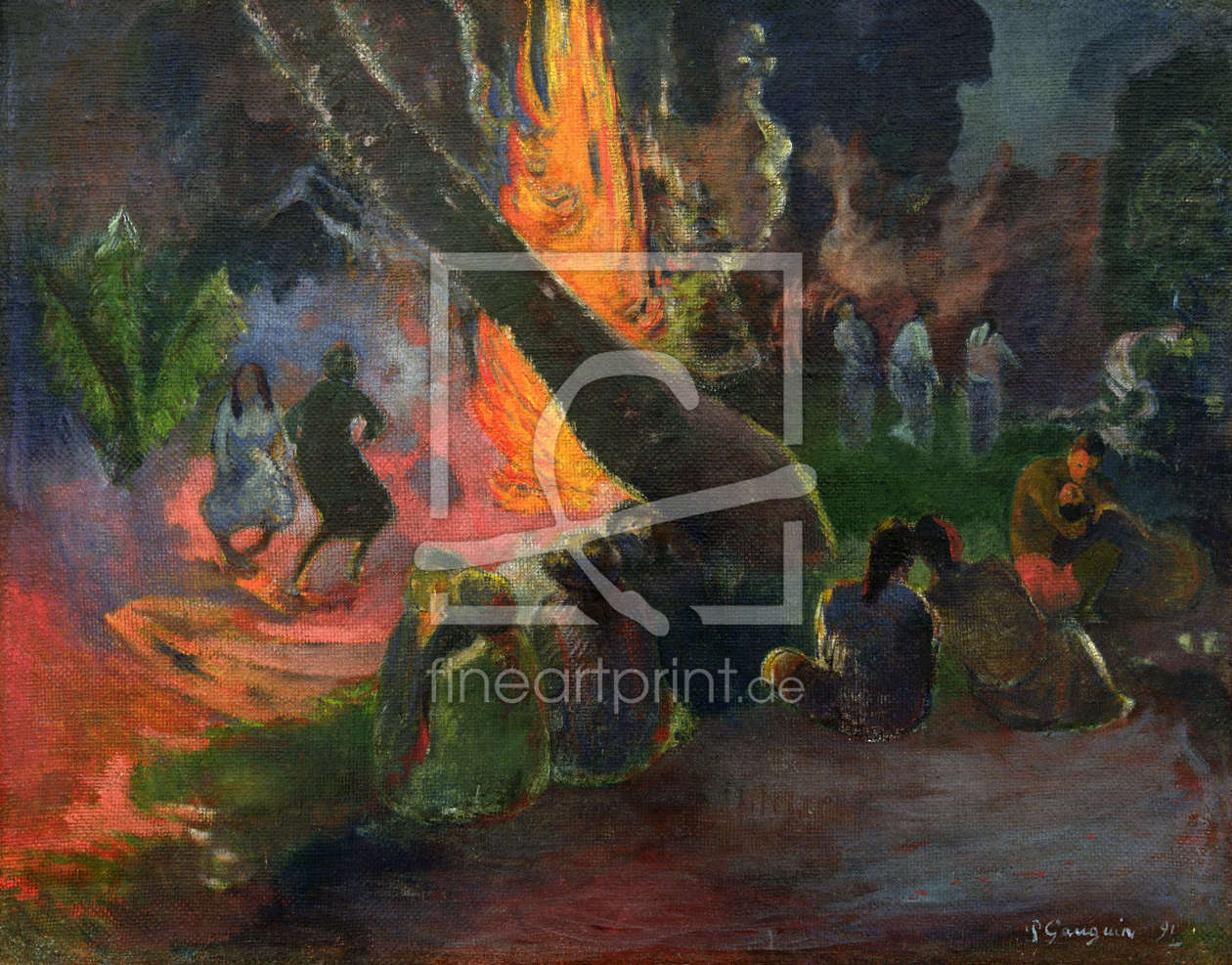 Bild-Nr.: 30001804 P.Gauguin, Der Feuertanz erstellt von Gauguin, Paul