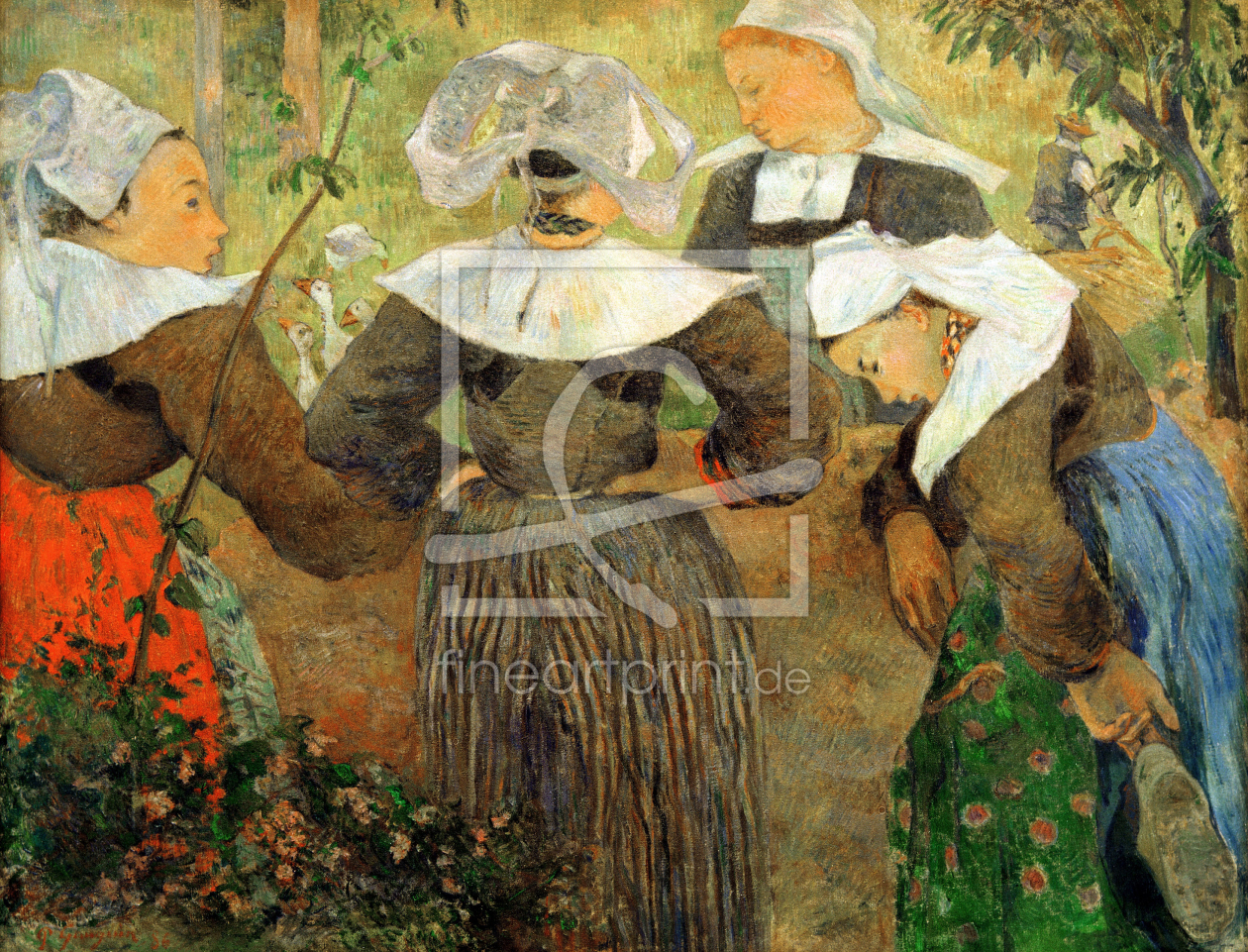 Bild-Nr.: 30001854 P.Gauguin, Breton peasant women erstellt von Gauguin, Paul