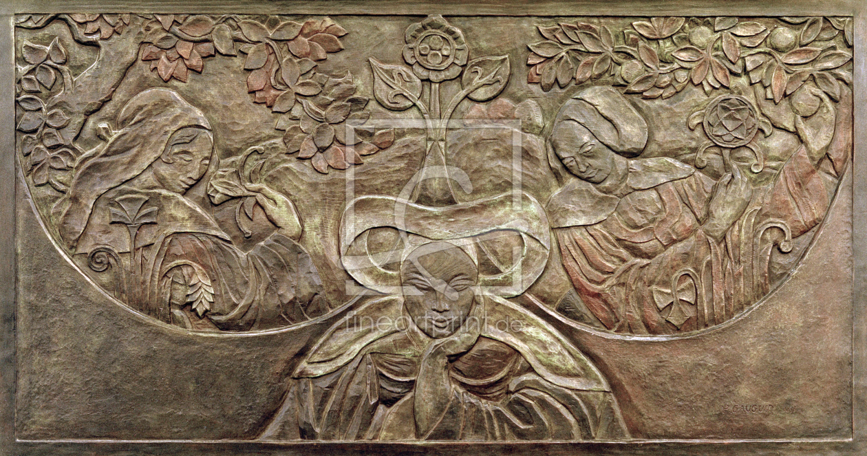 Bild-Nr.: 30001856 P.Gauguin, Bretoninnen (Relief) erstellt von Gauguin, Paul