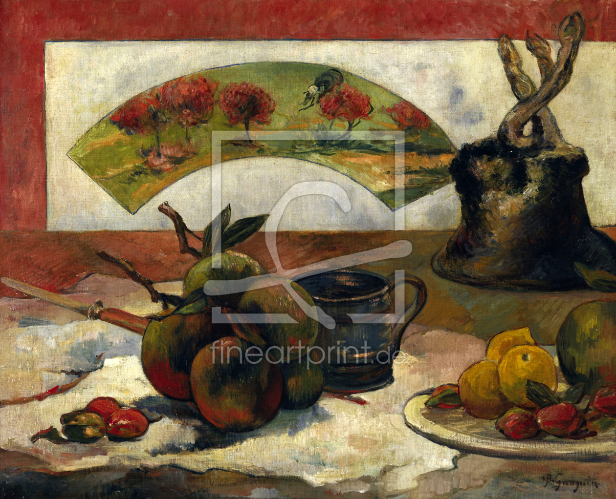 Bild-Nr.: 30001860 Gauguin, Stilleben mit Fächer / 1889 erstellt von Gauguin, Paul