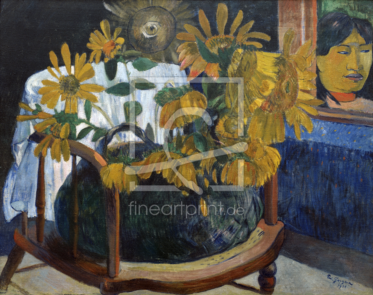 Bild-Nr.: 30001864 Gauguin / Sunflowers in an Armchair II erstellt von Gauguin, Paul
