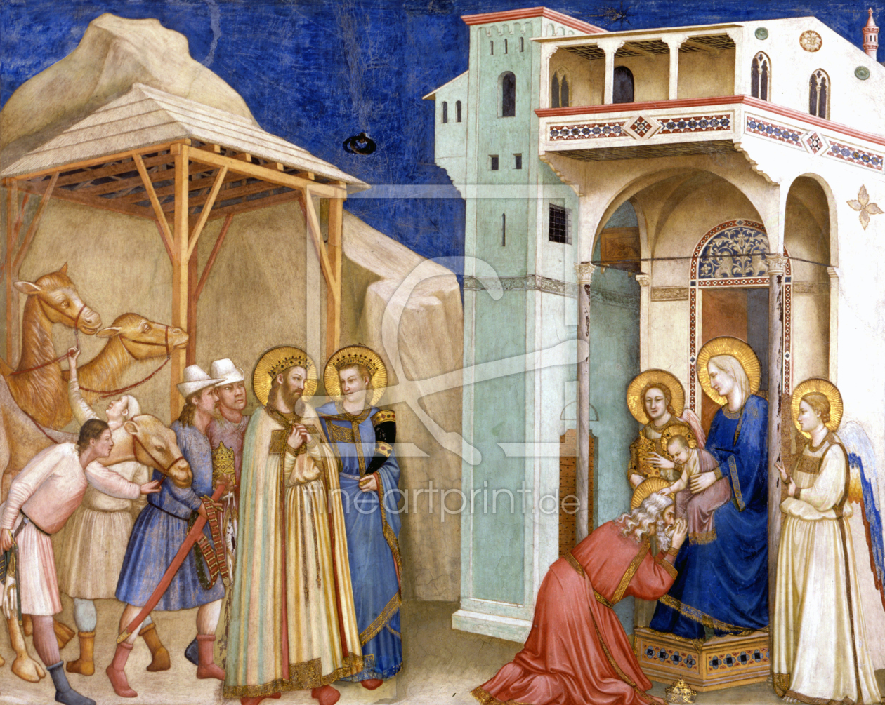 Bild-Nr.: 30001888 Giotto / Adoration of Kings / Assisi erstellt von Giotto di Bondone