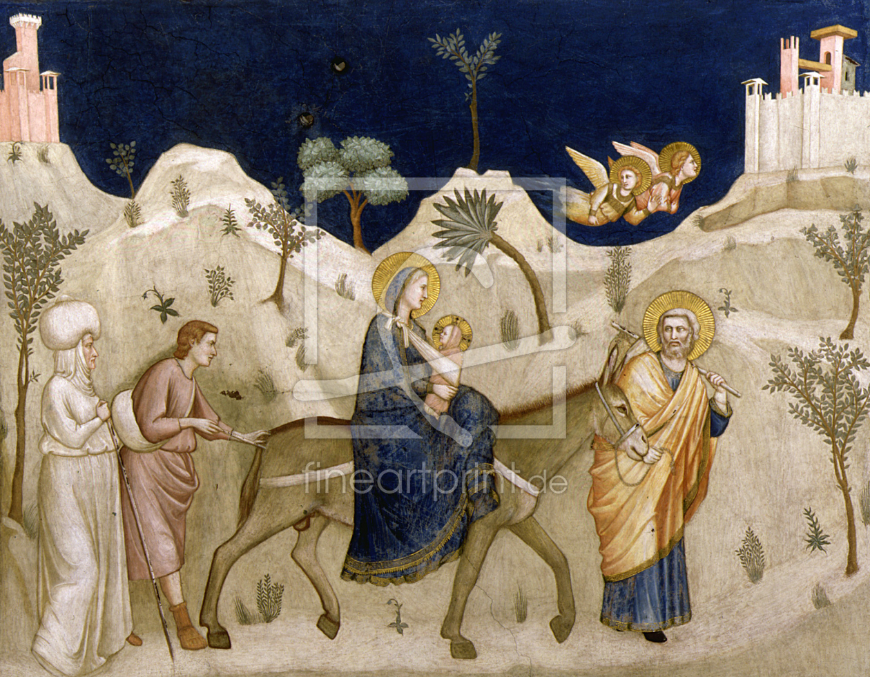 Bild-Nr.: 30001892 Giotto / Flight into Egypt / Assisi erstellt von Giotto di Bondone