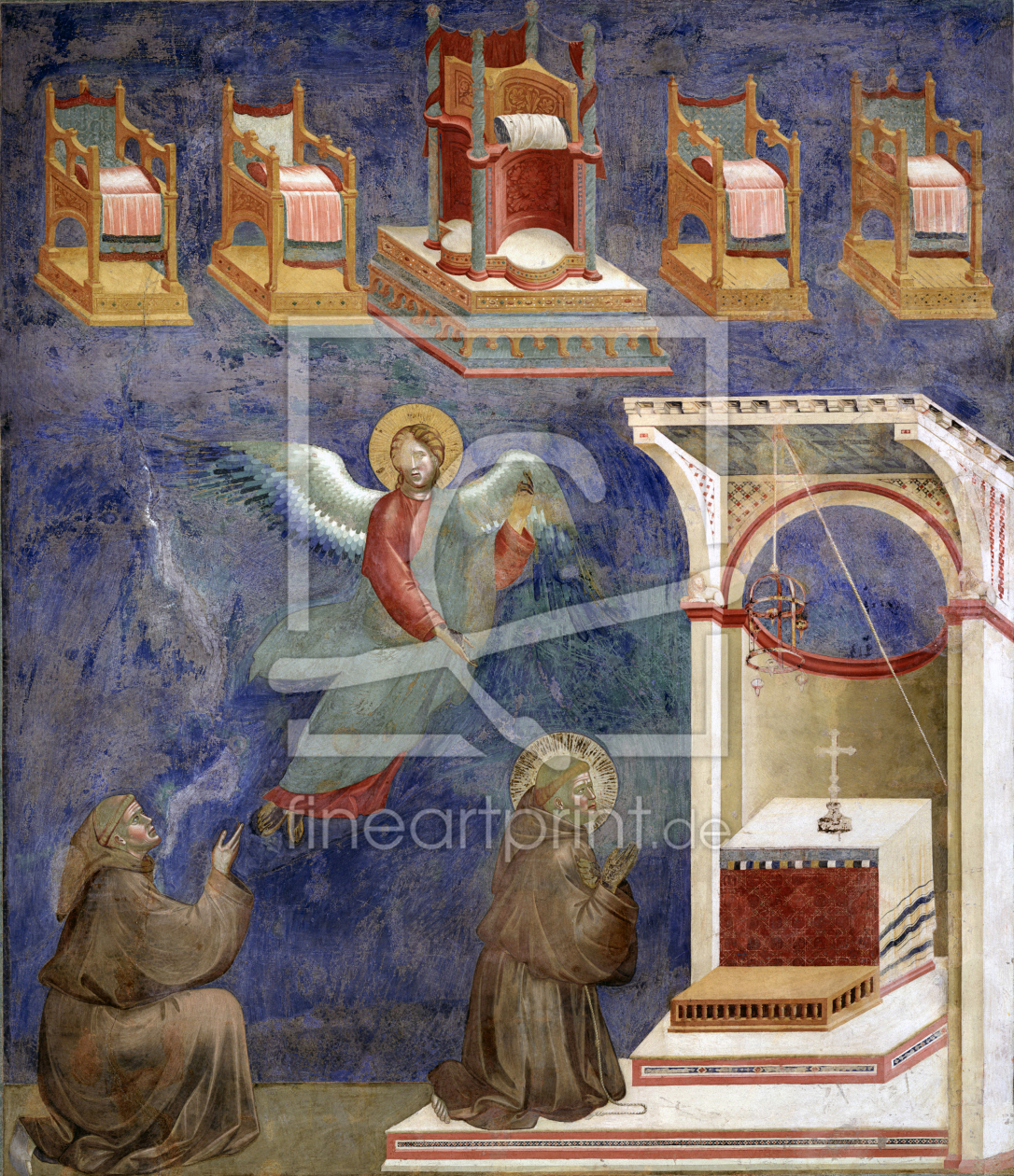 Bild-Nr.: 30001948 Giotto / Visions of the throne erstellt von Giotto di Bondone