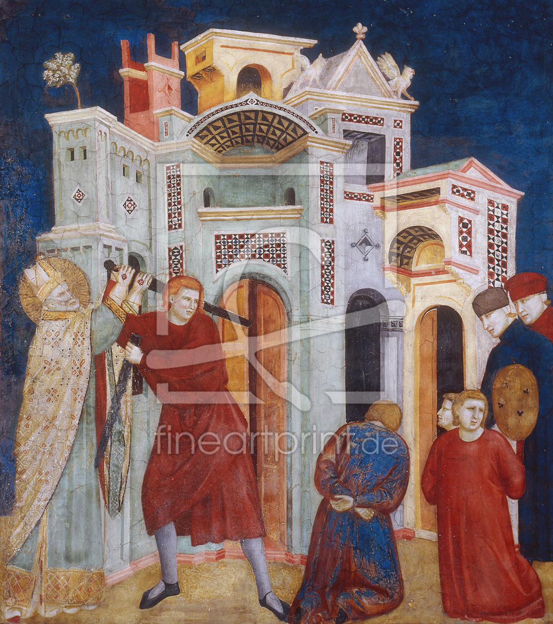 Bild-Nr.: 30001954 Giotto School / St. Nicholas a. knights erstellt von Giotto di Bondone