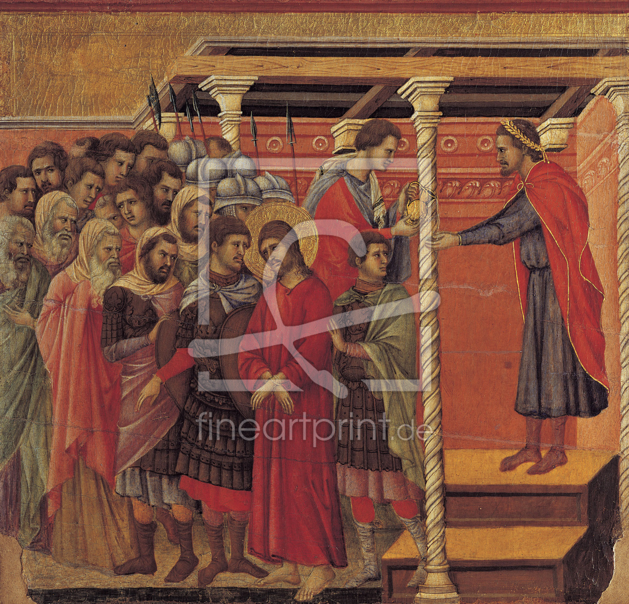 Bild-Nr.: 30001964 Duccio / Pilate Washes Hands of Guilt erstellt von Duccio (di Buoninsegna)