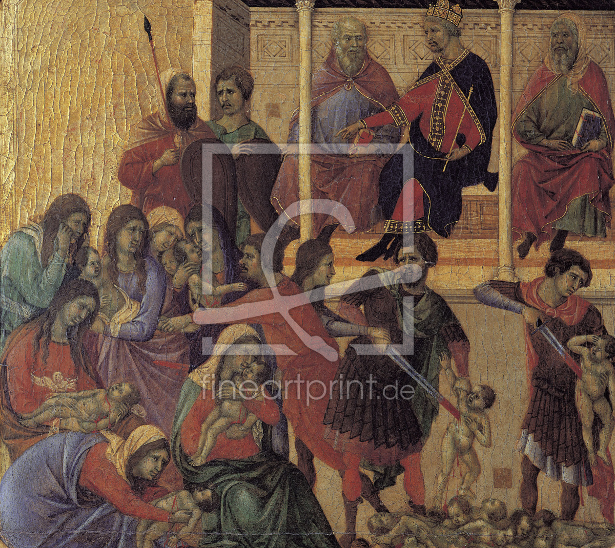 Bild-Nr.: 30002042 Duccio / Massacre of the Innocents /Ptg. erstellt von Duccio (di Buoninsegna)