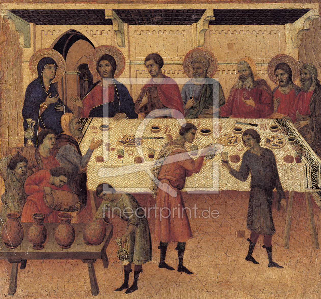 Bild-Nr.: 30002044 Duccio /Wedding at Cana/ Paint., Maestà erstellt von Duccio (di Buoninsegna)