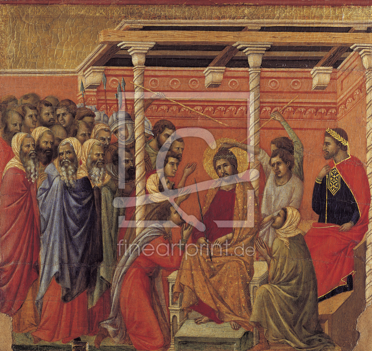 Bild-Nr.: 30002064 Duccio, Crown of Thorns / Paint./ c.1308 erstellt von Duccio (di Buoninsegna)